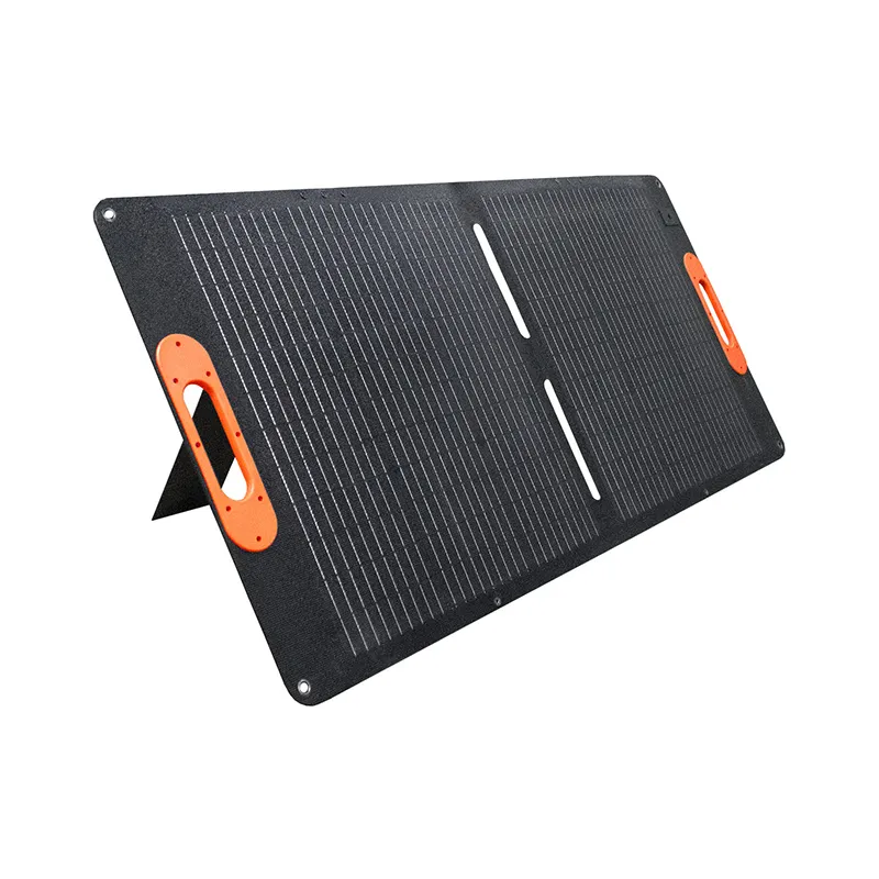 Outdoor portable folding solar panel